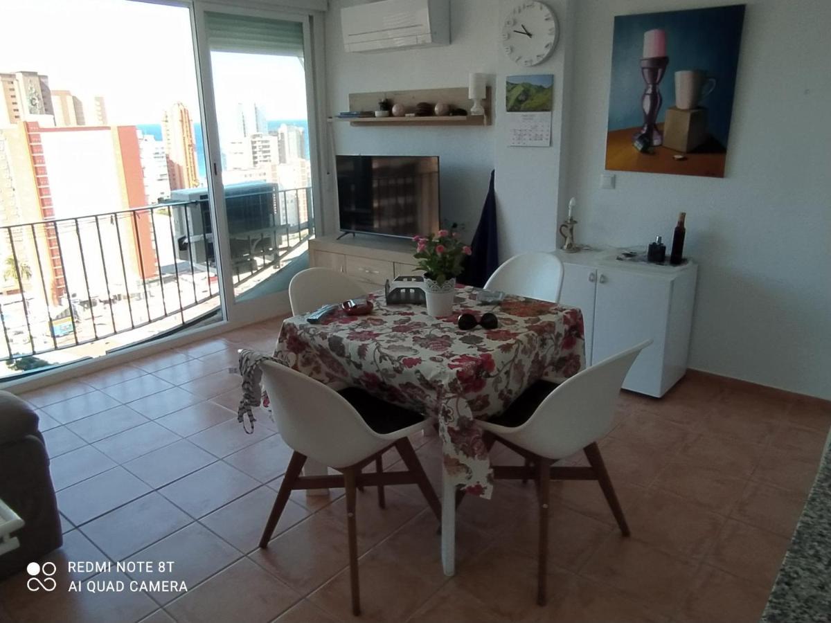 Apto San Angelo Benidorm Vistas Al Mar 400 M Exteriör bild