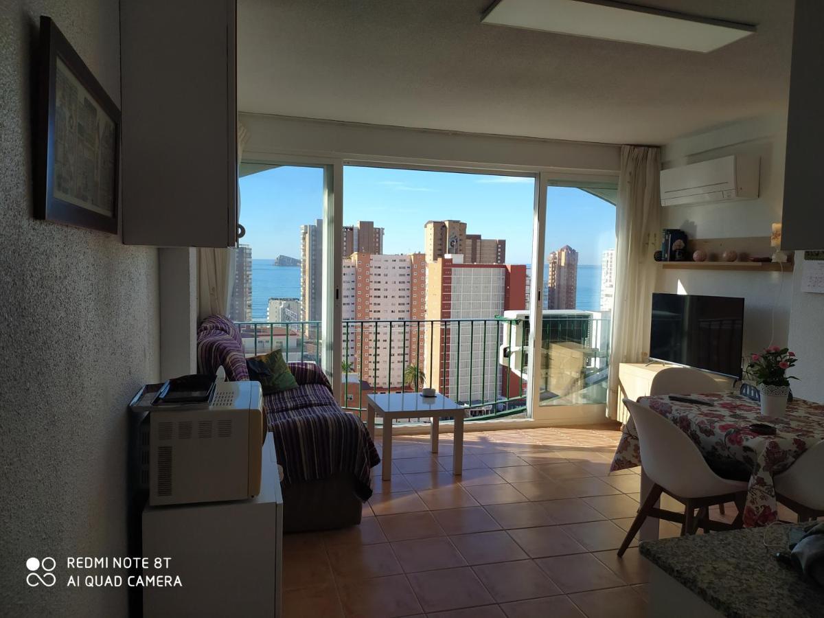 Apto San Angelo Benidorm Vistas Al Mar 400 M Exteriör bild